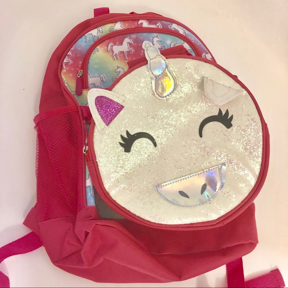 🆕 🥗🦄 Bookbag unicorn and lunch cooler - Picture 2 of 7